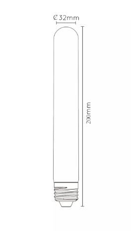 Lucide Bulb dimbare LED lamp 5W E27 20cm