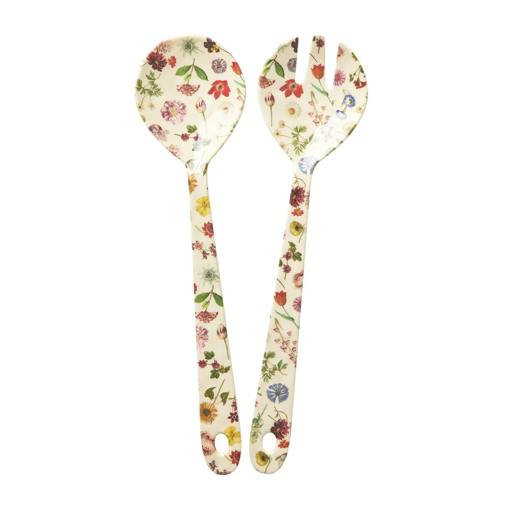 RICE  Melamine Floras Dream salatbestik - L29 cm.
