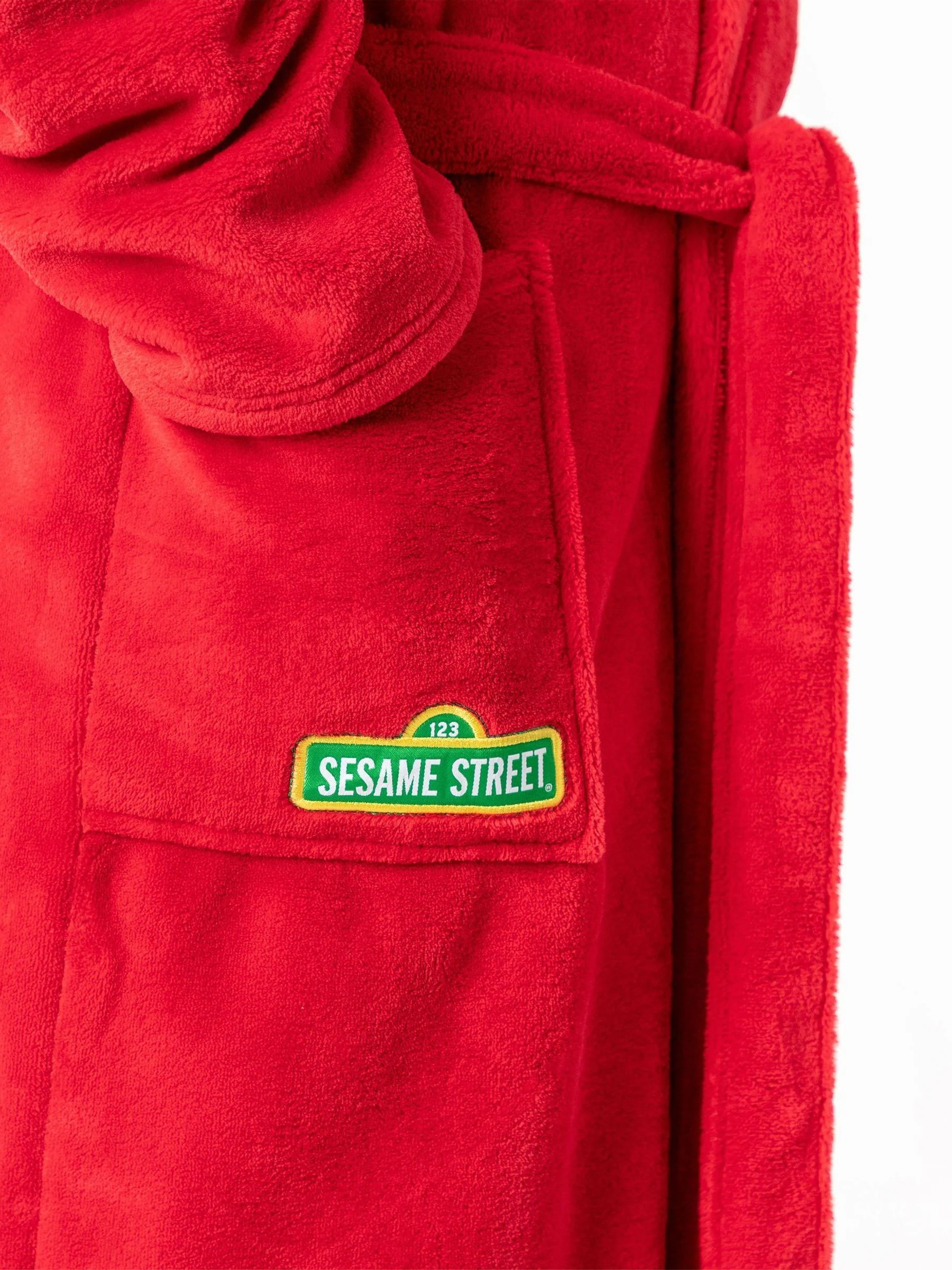 Vanilla Underground Sesame Street Elmo Hooded Bath Robe