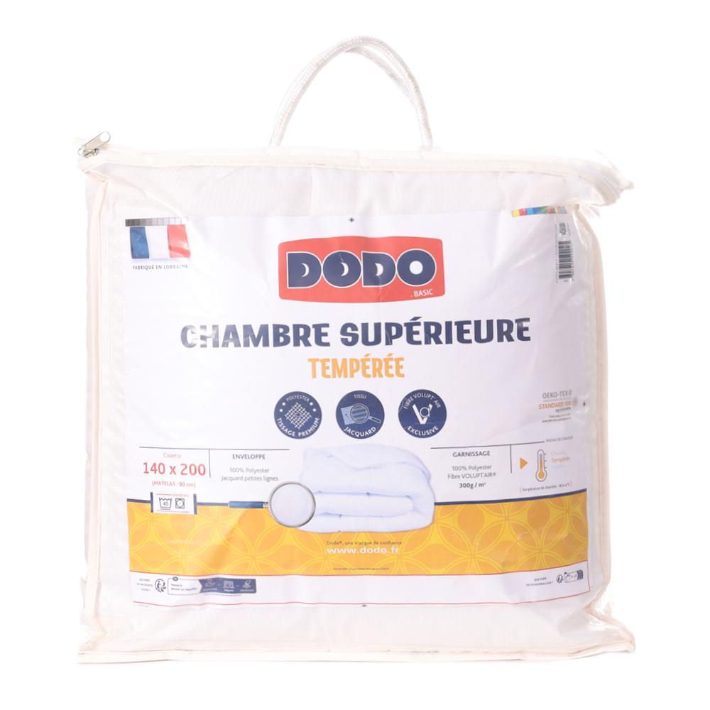 Dodo Couette Synthétique Tempérée Blanche Dodo 140x200