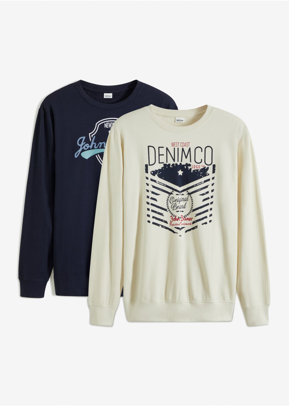 Lot de 2 sweat-shirts coupe confort