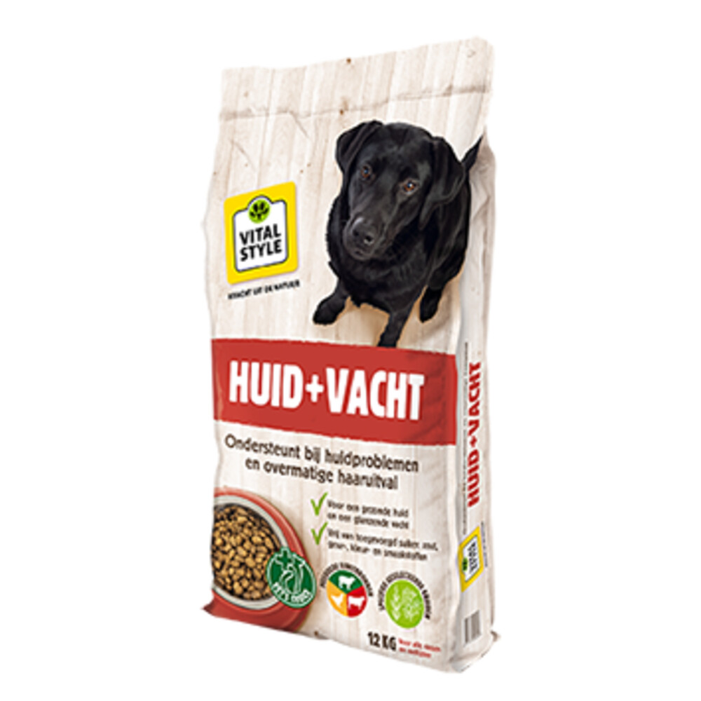 VITALstyle Hondenvoer Huid & Vacht 12 kg