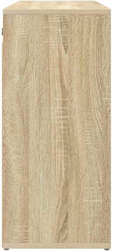 vidaXL Schuhschrank Sonoma-Eiche 77,5 x 30 x 67 cm Holzwerkstoff, Flur Aufbewahrungsschrank, moderner Schuhorganizer, platzsparendes Möbel für Dein Zuhause