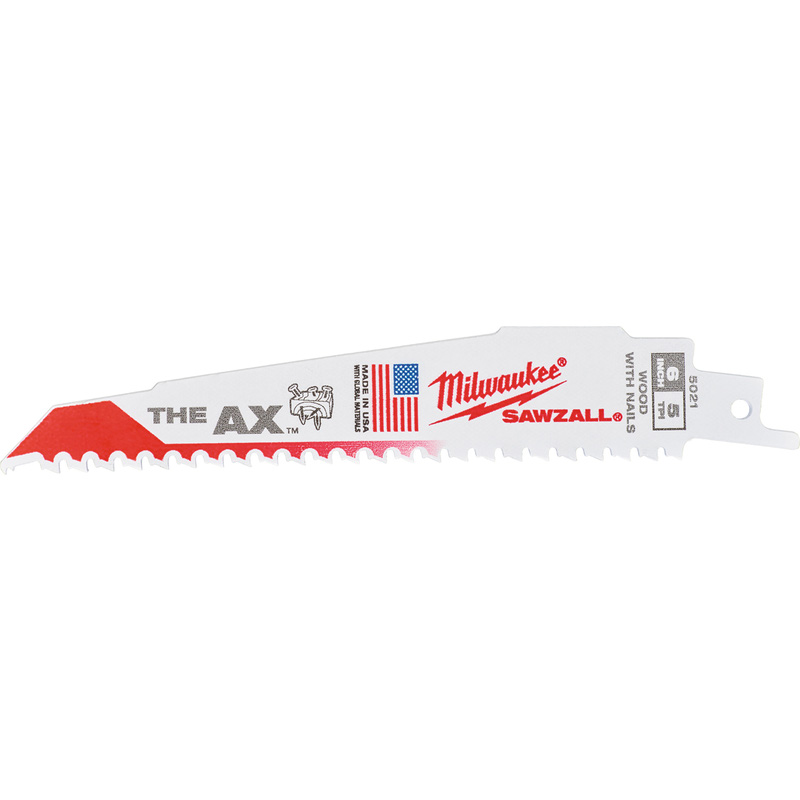 Milwaukee Reciprozaagblad Sawzall hout The AX 150mm 5-Tpi