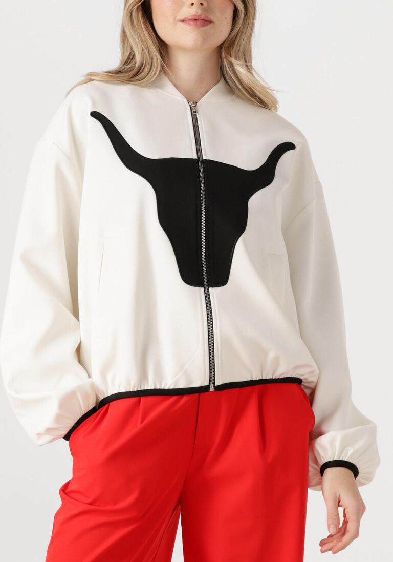witte alix the label jack ladies woven bull bomber
