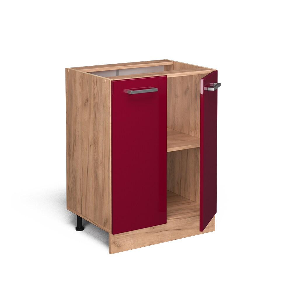 Vicco Unterschrank Küchenschrank Küchenzeile R-Line 60 cm Goldkraft Bordeaux