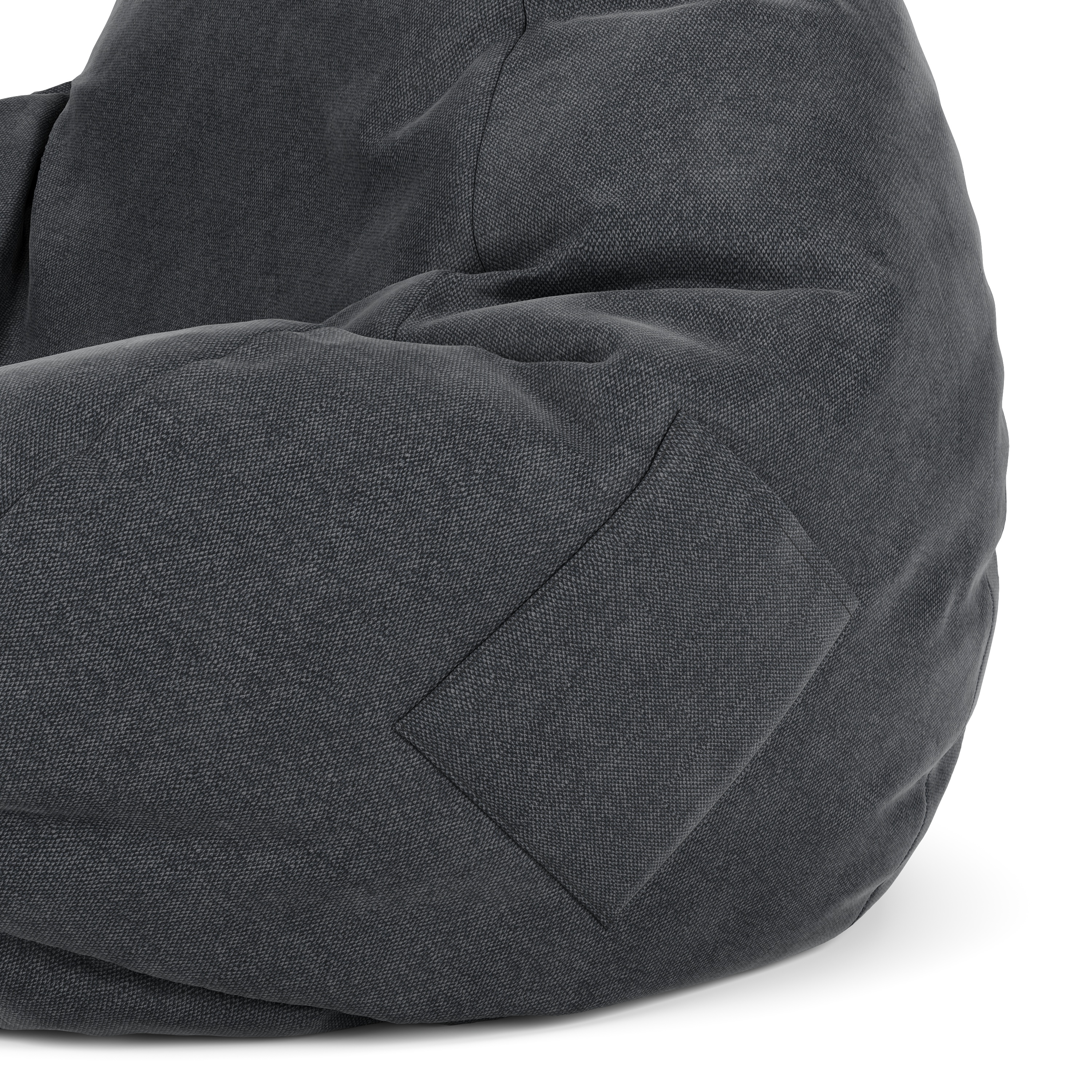 Sitzsack DROP 90 x 110 cm anthrazit