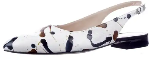 11129 Brunate wit combi - maat 45 slingback wit combi - maat 45 Calandschoen