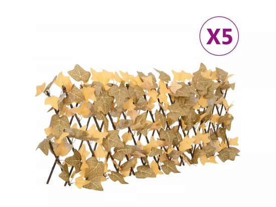 ?Treillis de feuille d'érable artificiel extensible 5 pcs