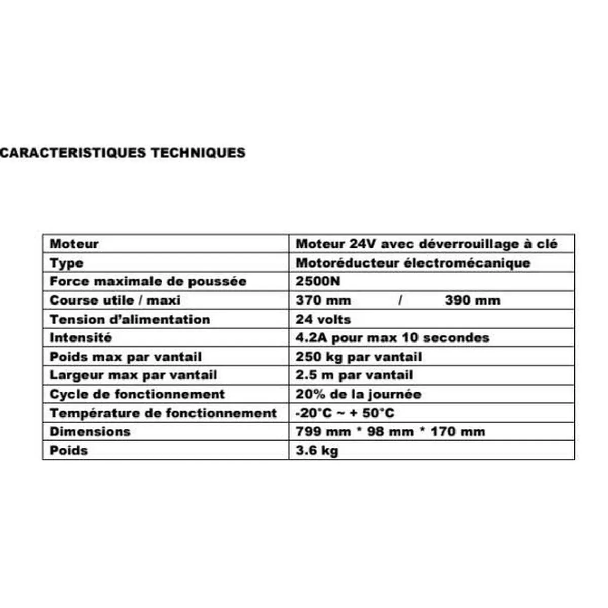 Europe Automatisme Kit EA B370