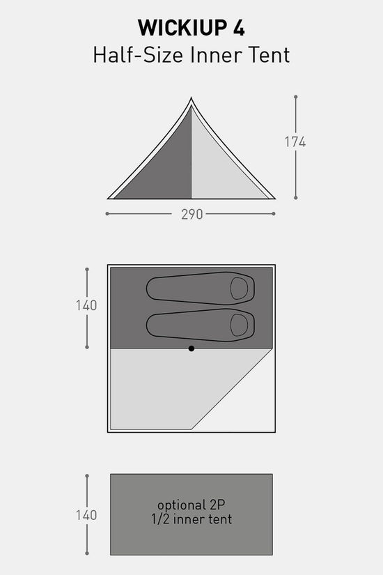 Bach Bach Half Size Innertent Wickiup 4 Tipi