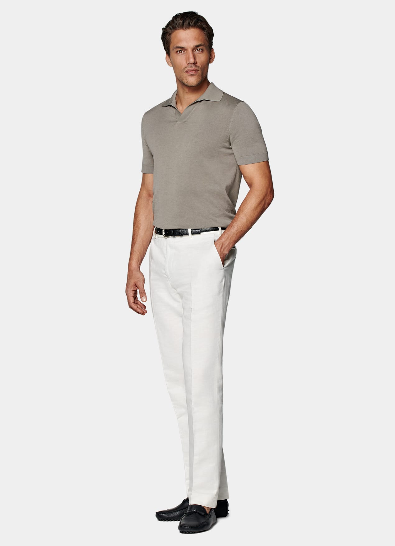 Polo sans boutons vert