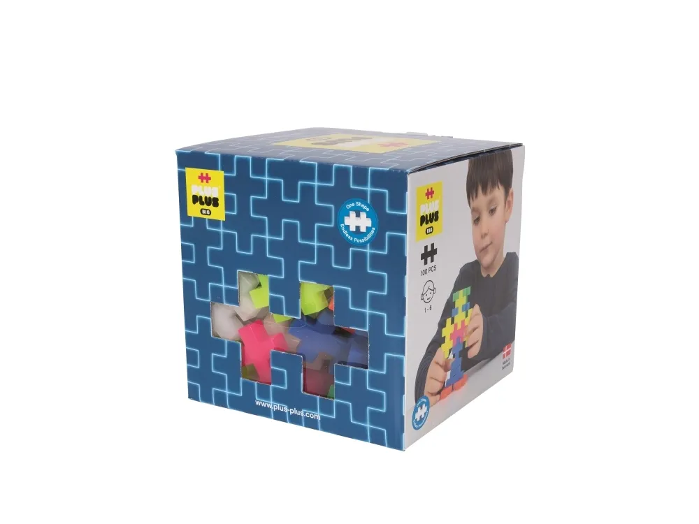 Plus-Plus BIG Neon Mix / 100 pcs