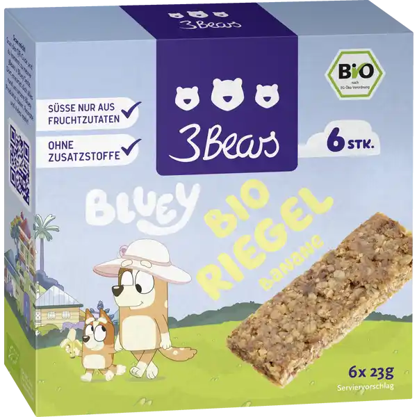 Bio Bananen Riegel Bluey