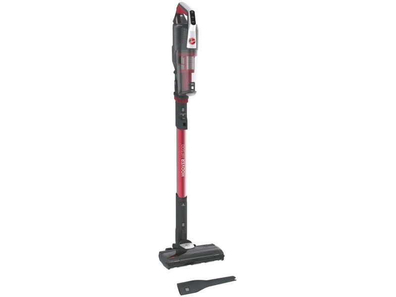 Hoover Akku-Hand- und Stielsauger HF522STH 011 Grau/Rot Kompakter Besenstaubsauger ohne Kabel