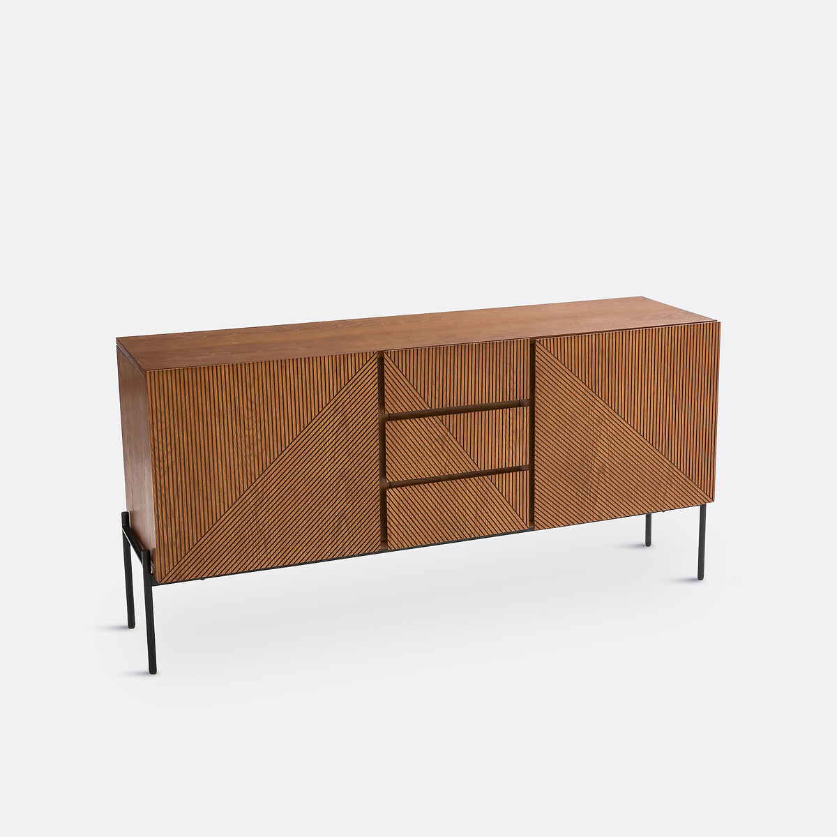LA REDOUTE INTERIEURS<br>Aparador vintage com 2 portas e 3 gavetas, Lodge