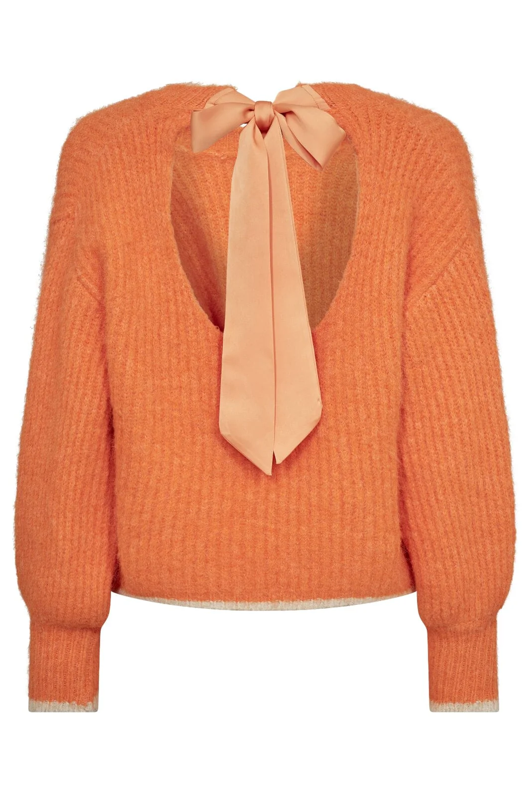 Co´Couture Coraliecc Bow Ls Rib Knit 32157