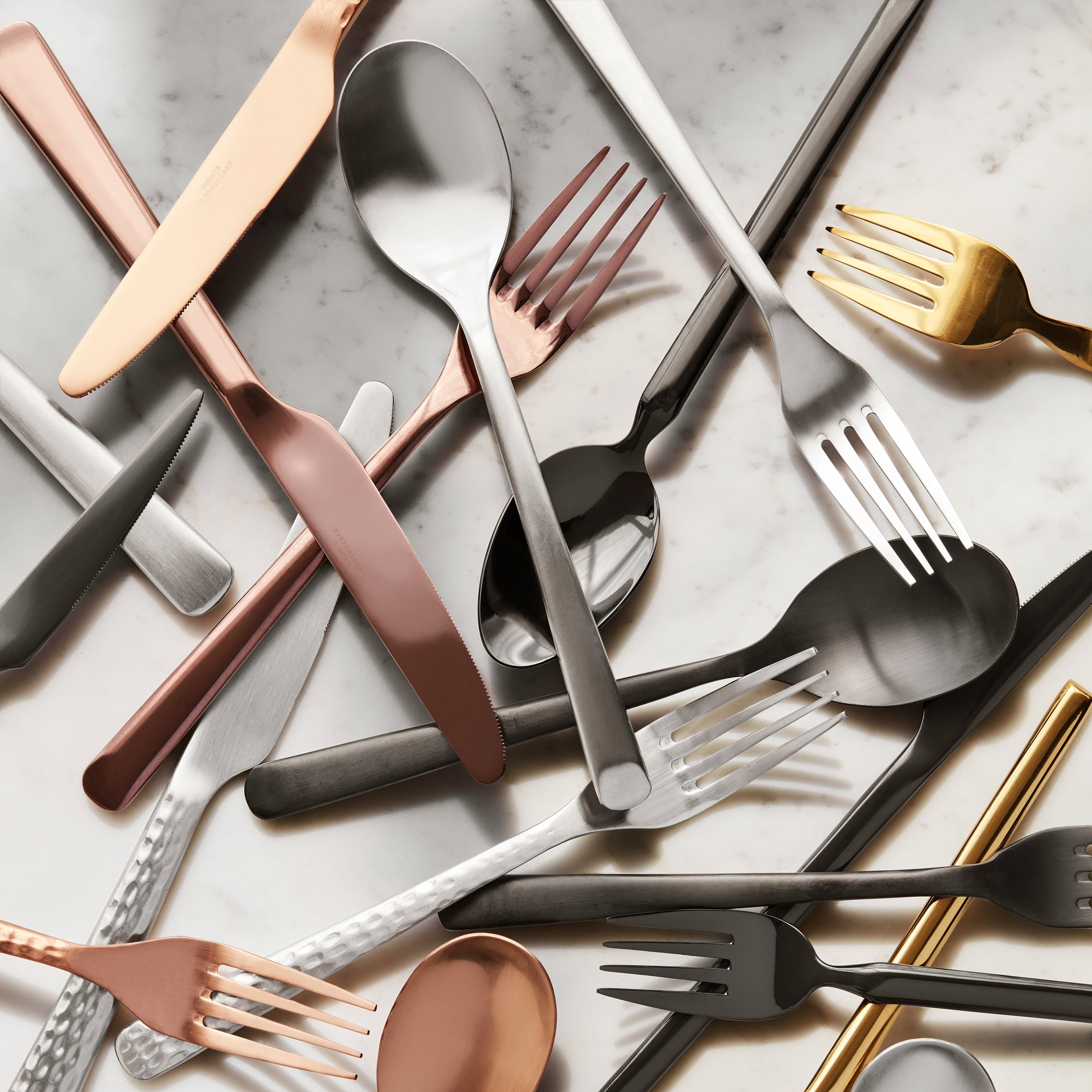 Broste Copenhagen Hune Bestekset 4-delig - Zwart