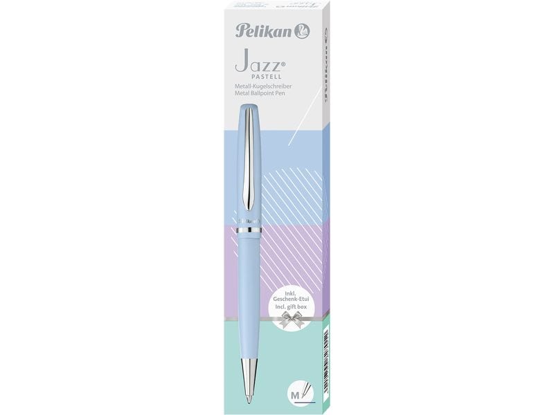 Pelikan Kugelschreiber Jazz Noble Elegance, M, Blau Kugelschreiber im Geschenketui