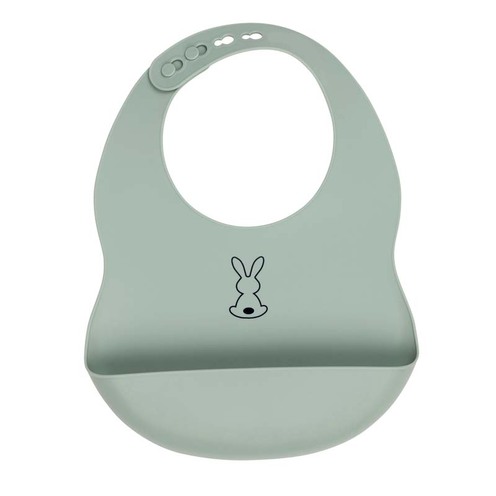 Bavoir en silicone Vert - NATTOU