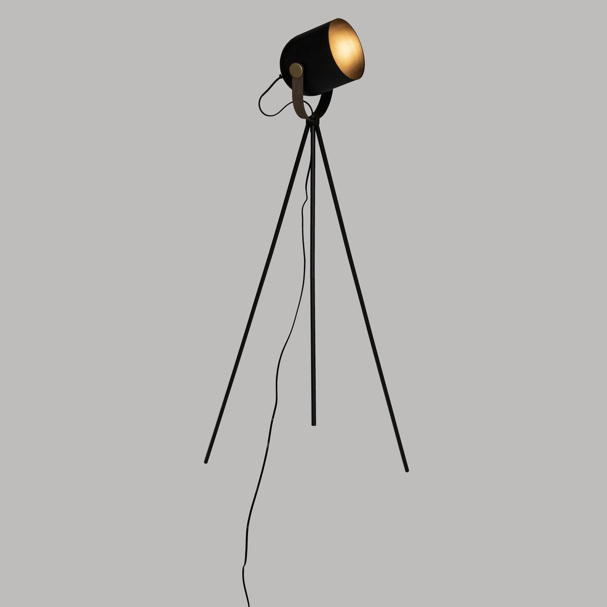 LAMPADAIRE TREPIED BIL NOIR H.136CM