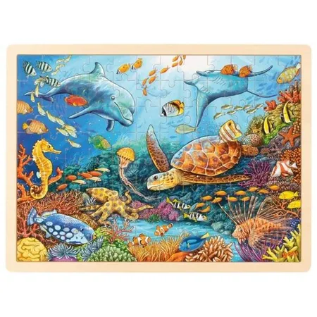 goki Einlegepuzzle Great Barrier Reef, 96 Teile