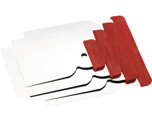 RAUTNER Oppervlaktespatelset 4-delig roestvrij staal 50, 80, 100, 120 mm