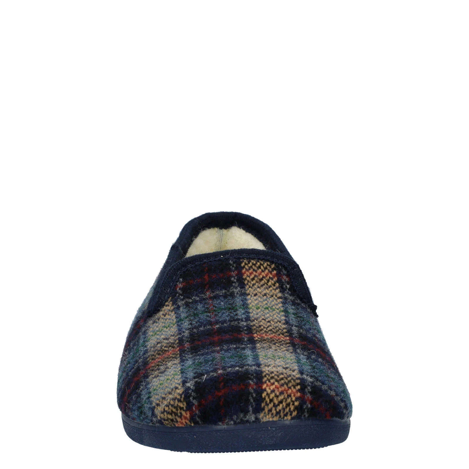 Nelson Home geruite pantoffels blauw/multi