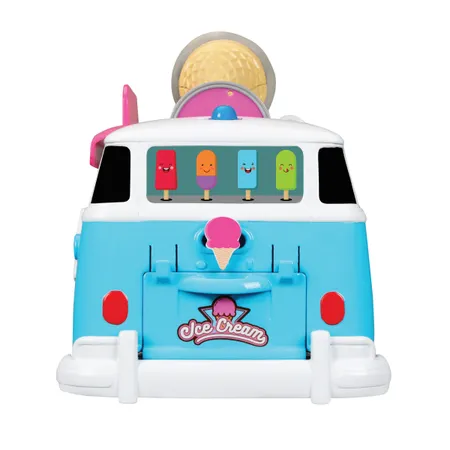 Bauer Magic Ice Cream Bus VW Samba 20cm, 3 Sprachen (DE/EN/FR)
