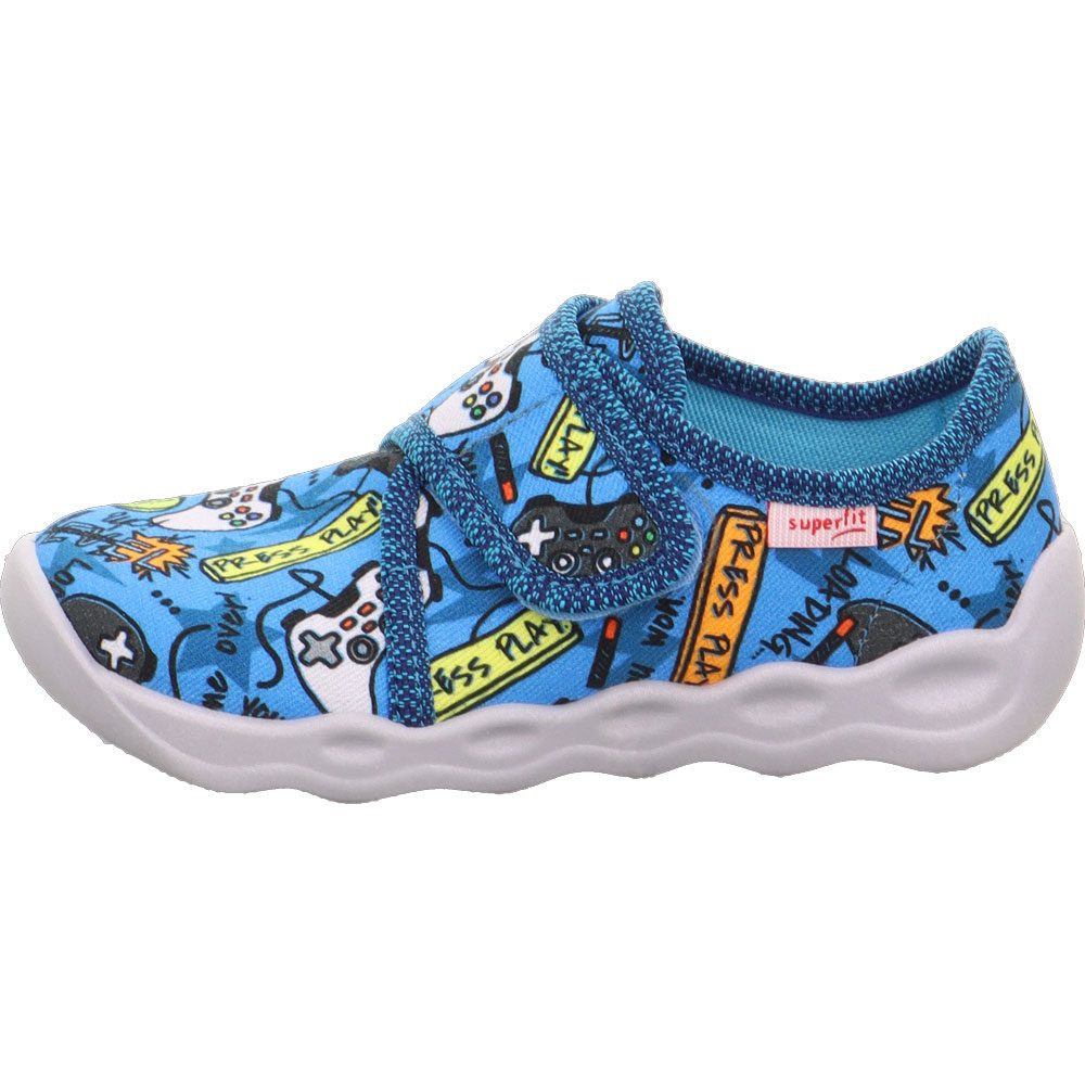 Superfit Bubble Hausschuhe Kinder blau