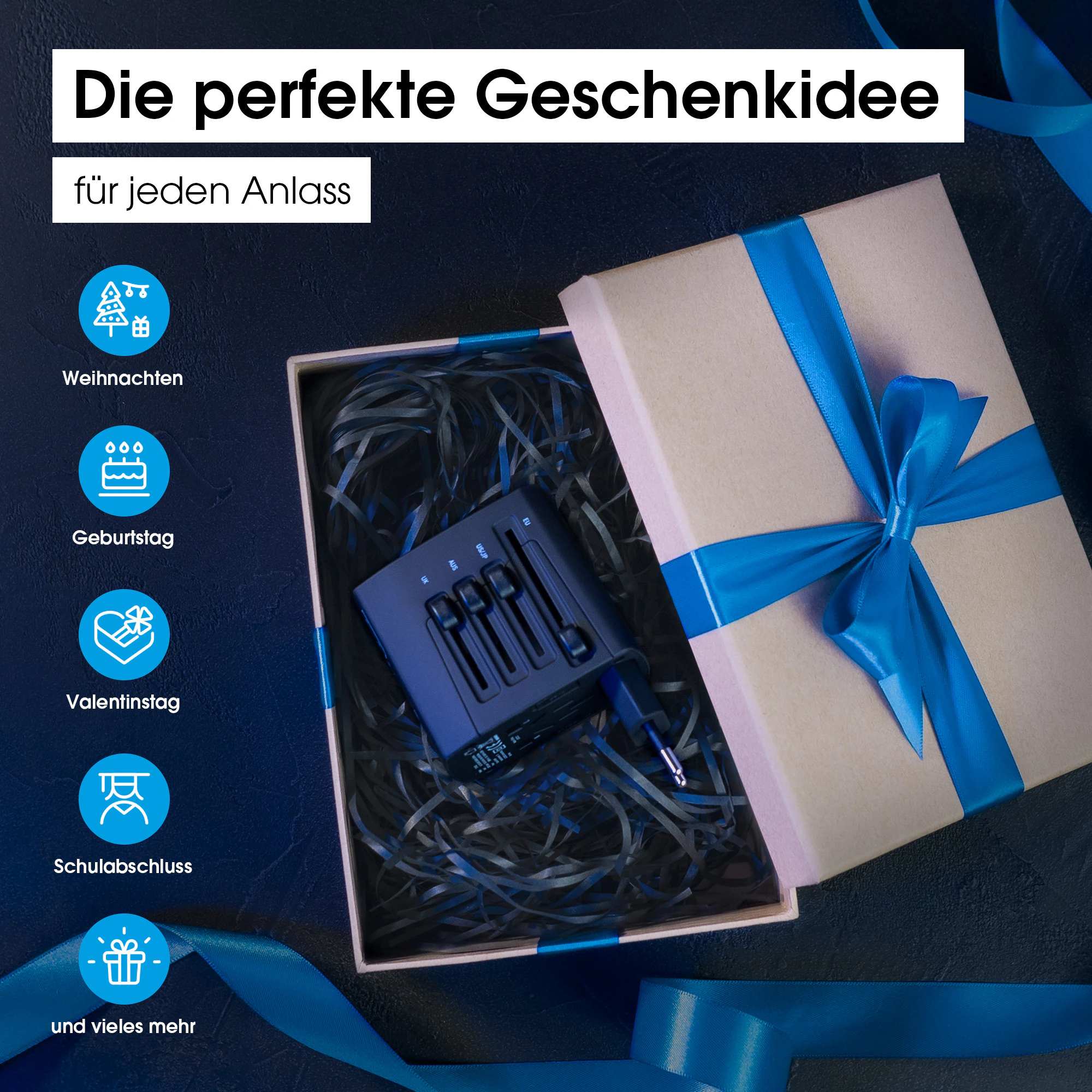 Xlayer CHARGER Internationaler Reiseadapter Reisestecker universal für 220 Länder