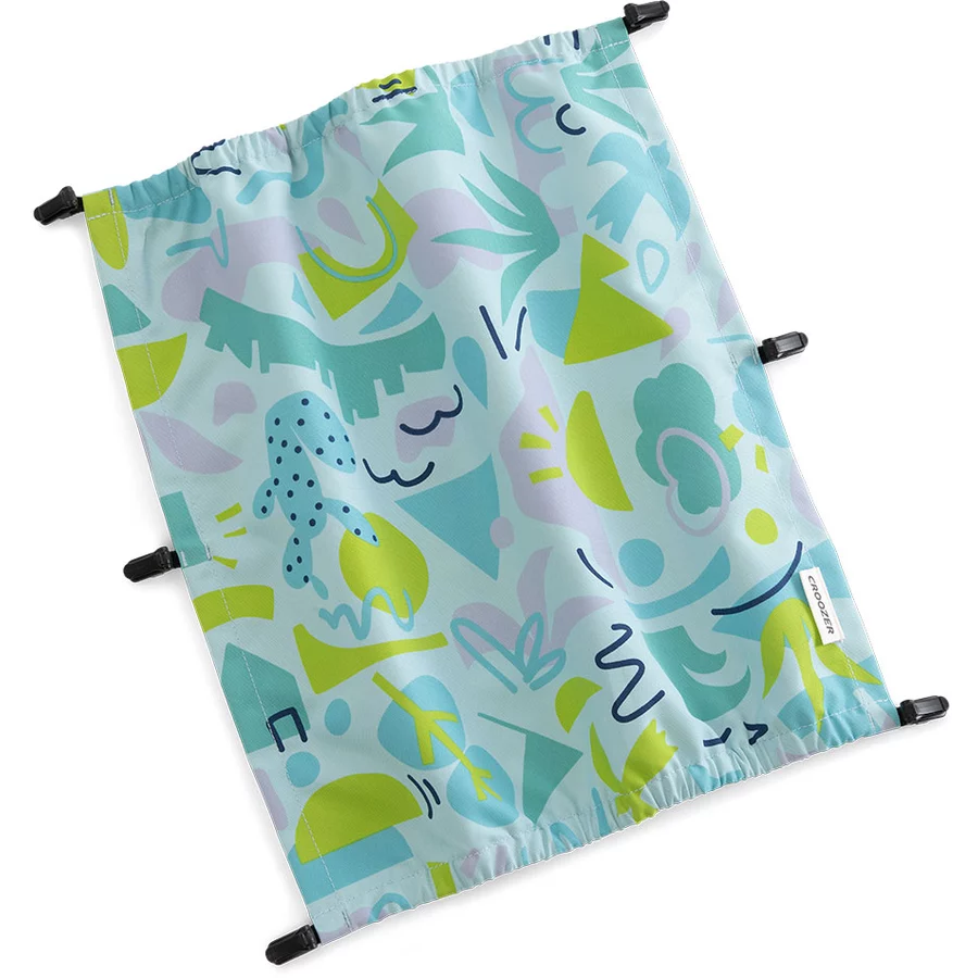 CROOZER Kinderfahrradanhänger Kid Vaaya 2 Colourful Journey inklusive Sonnenschutz