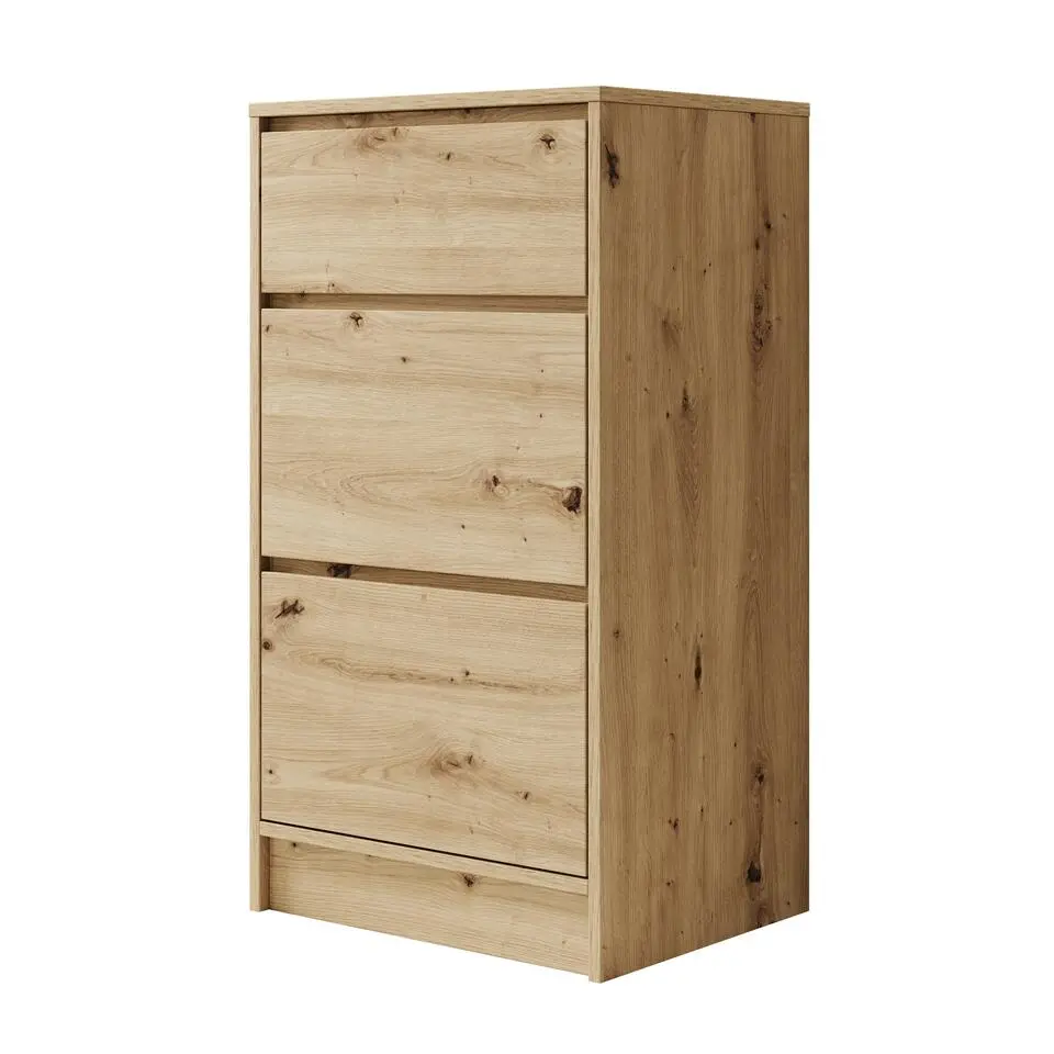 Meubella - Ladekast Brett - Eiken - 50 cm