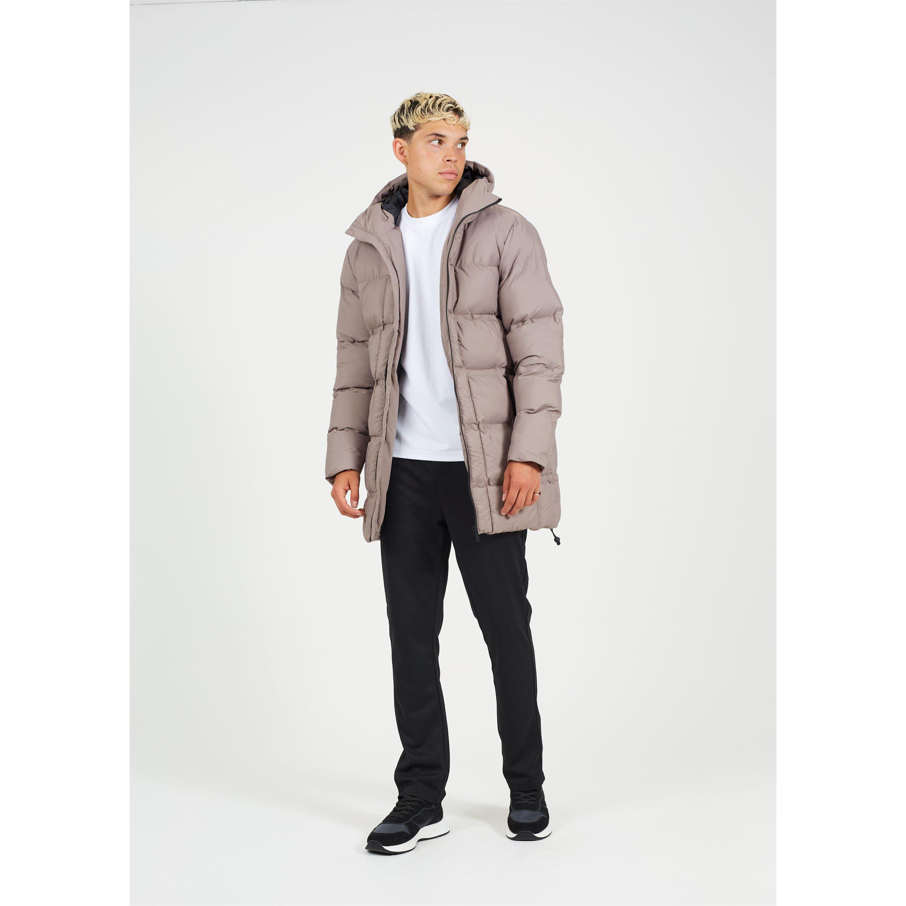 Brave Soul Padded Hooded Longline Jacket