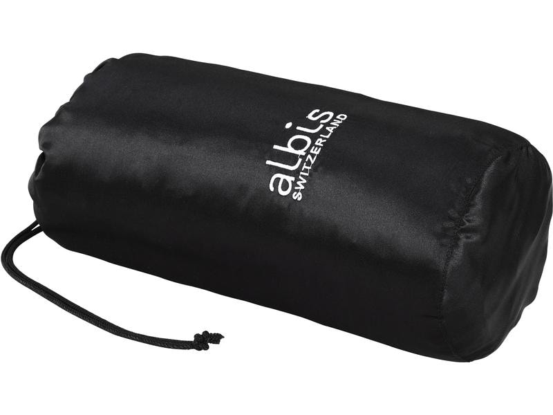 Albis Reisekissen Viaggio Comfort 40 cm x 60 cm Reisekissen mit Satin-Bettwäschebezug