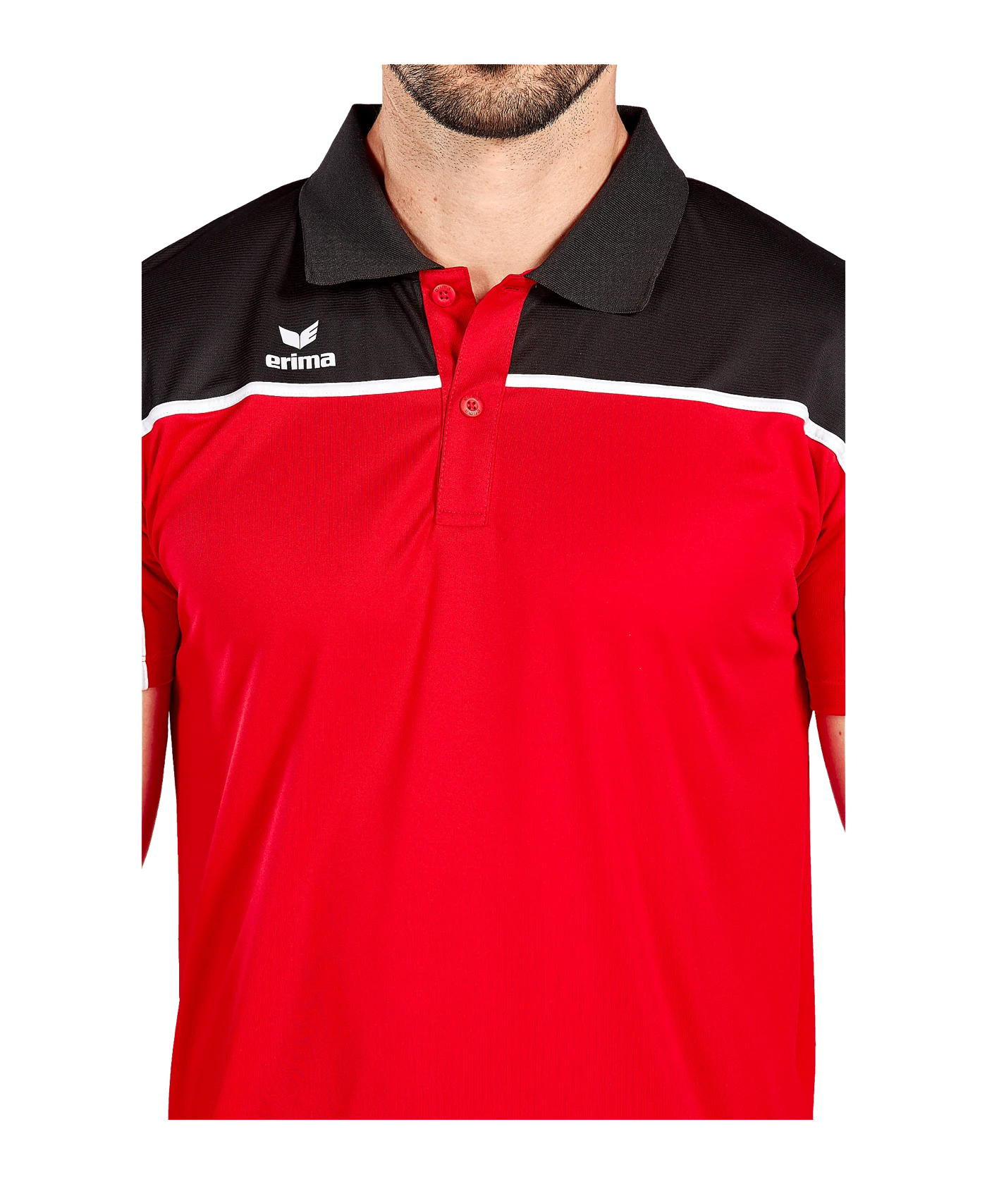 Erima Change by Poloshirt Rot Schwarz