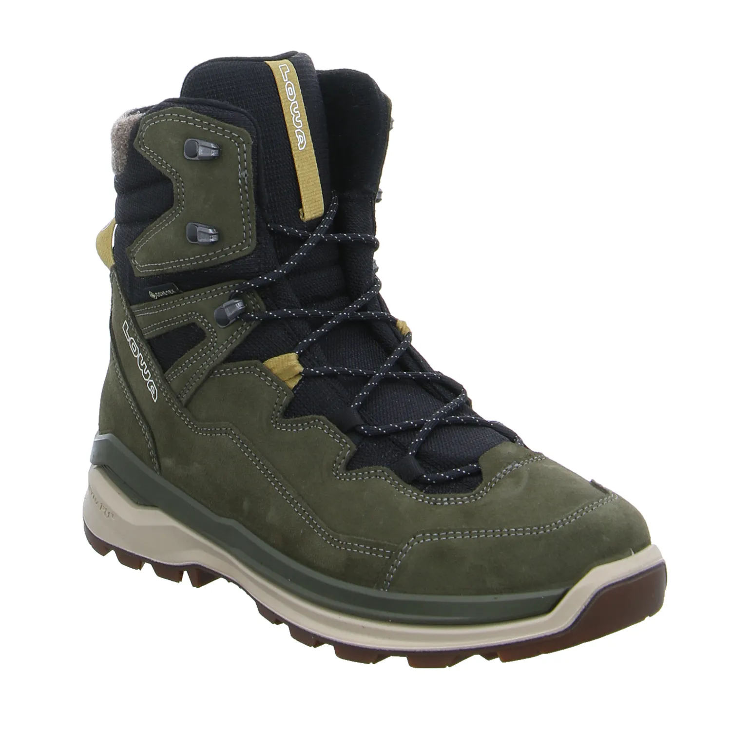 LOWA Snowboots Olive Leder