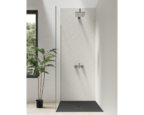 Jungborn douchebak CENTO 90 x 90 x 2,4 cm zwart mat