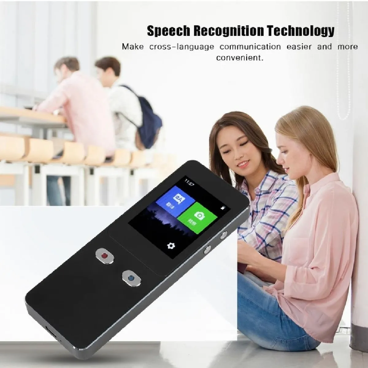 Wewoo Traducteur électronique T9+ Smart Voice - Noir