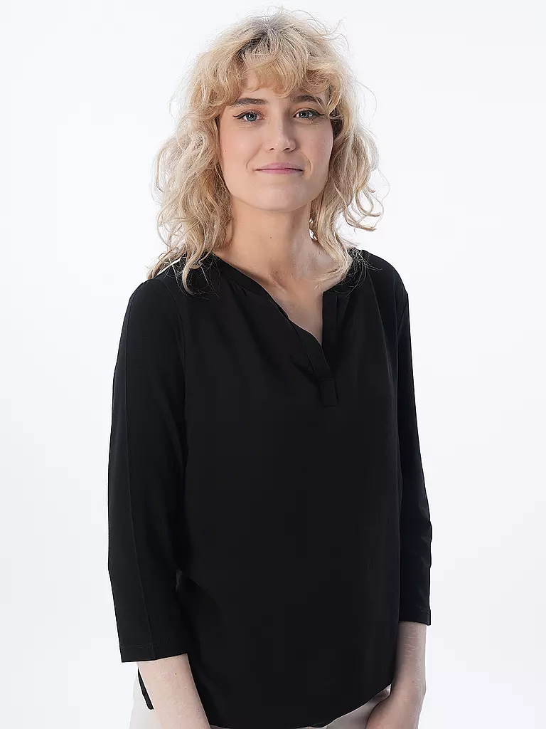 COMMA Langarmshirt  schwarz