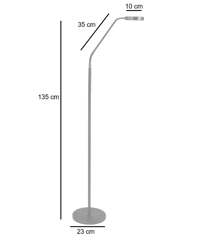 Highlight Vloerlamp Comfort Brons Led incl. Dimmer