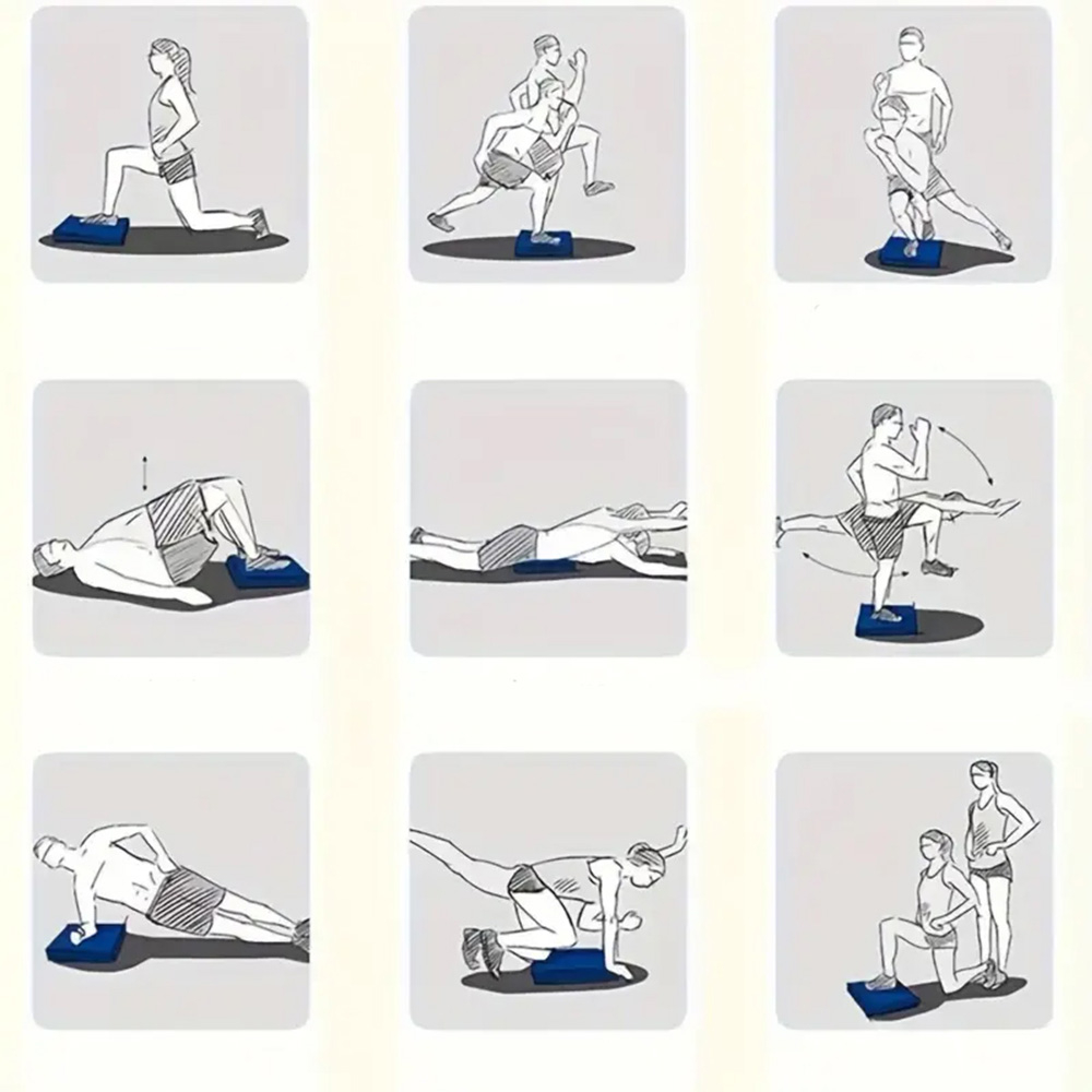 (Ø34cm) Sport Balance Kissen Ballsitzkissen Noppenkissen für Balancetraining inkl. Pumpe - Rosa