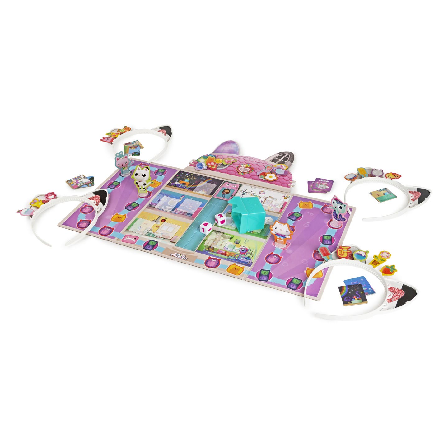 Gabby's Poppenhuis - Meow-Mazing Bordspel