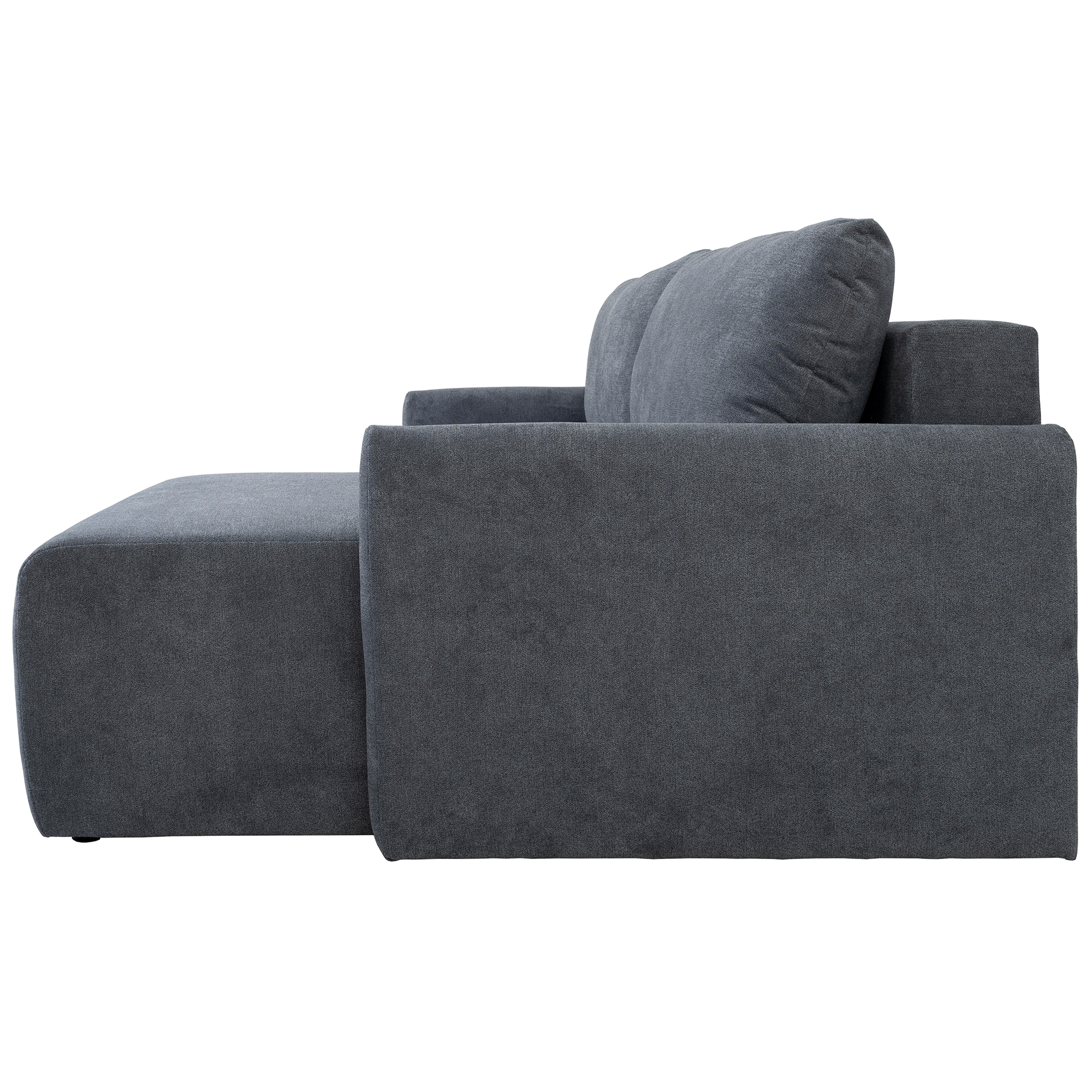Ecksofa - steel - Liegefunktion und Staukasten - 228x146 cm