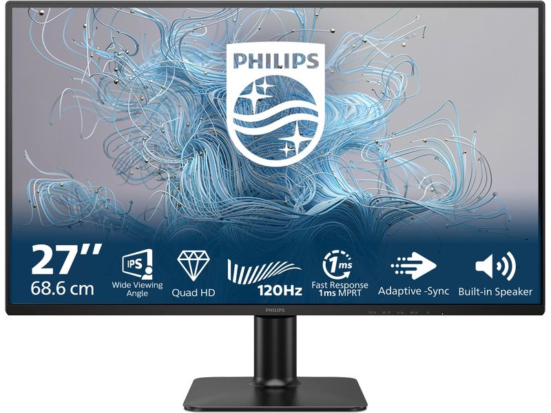 Philips Monitor 27E2N2500/00 27-Zoll-QHD-Monitor mit 120 Hz Refresh-Rate