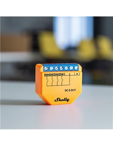 Shelly - Plus I4 DC WiFi Input Modul - Udvid dine kontrolmuligheder!