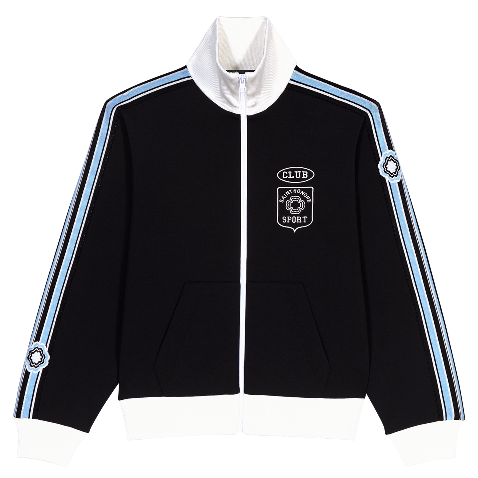Sweatshirt zippé à encolure montante | Noir