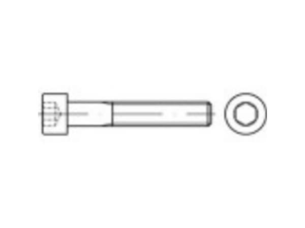 TOOLCRAFT TO-5372673 Cylinderskruer M24 65 mm Indvendig sekskant Rustfrit stål A2 1 stk