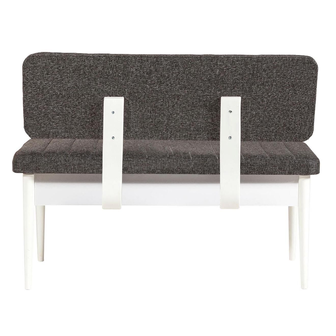 Homitis Ensemble Table + 2 Chaises + 2 Bancs Vina 1053 blanc/anthracite