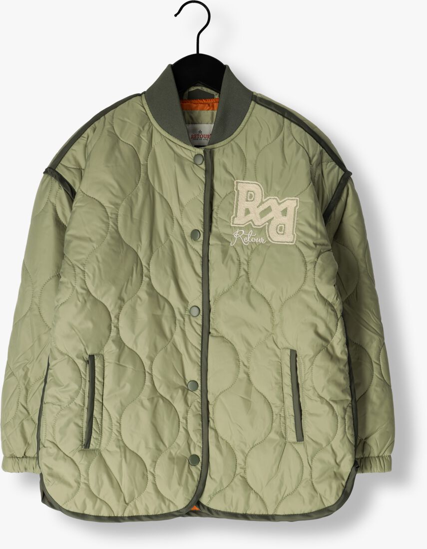 RETOUR groene retour gewatteerde jas flore